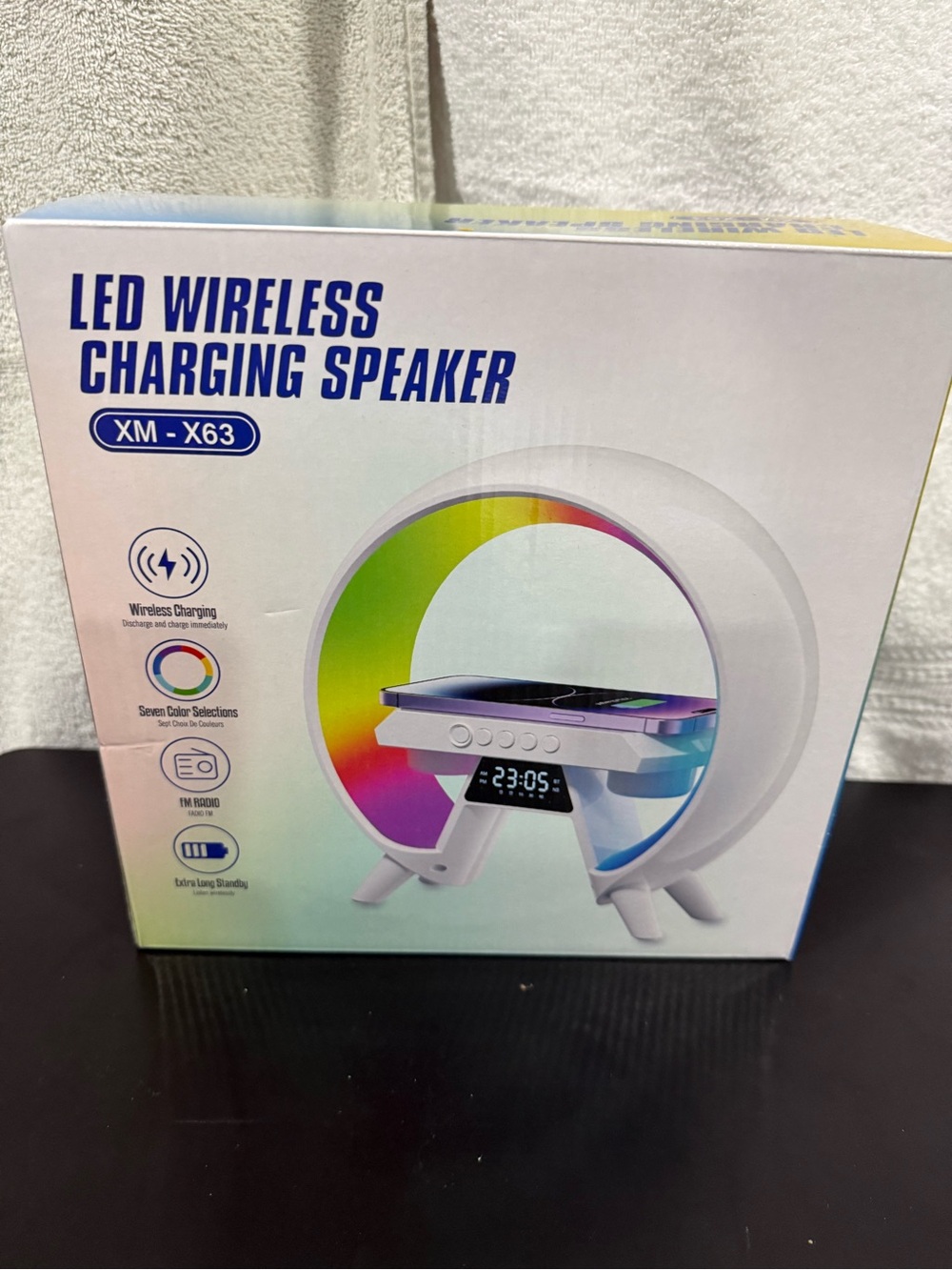 LED wireless charging speaker-new
